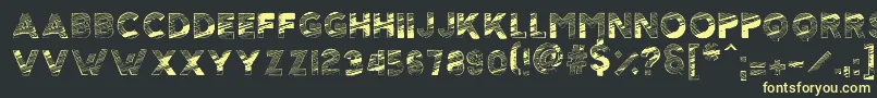 ScolarshipT Font – Yellow Fonts on Black Background