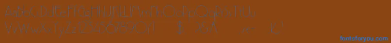 Шрифт NewClassic – синие шрифты на коричневом фоне