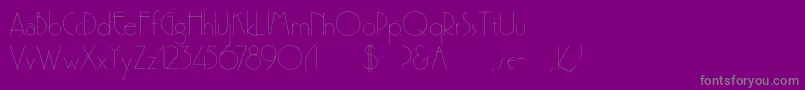 NewClassic Font – Gray Fonts on Purple Background