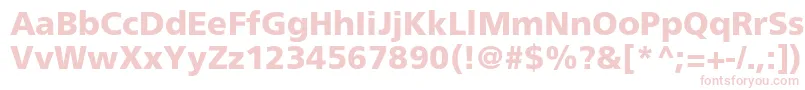 FrutigerLt75Black Font – Pink Fonts on White Background