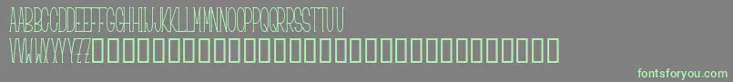 Ciao Font – Green Fonts on Gray Background
