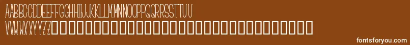 Шрифт Ciao – белые шрифты на коричневом фоне