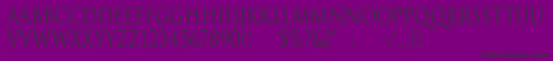 Police TrajanNormalCn – polices noires sur fond violet