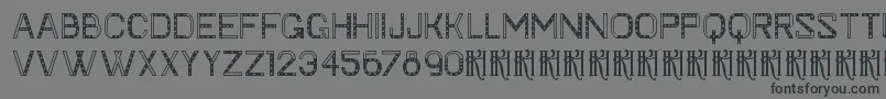 KhFaygt-Schriftart – Schwarze Schriften auf grauem Hintergrund