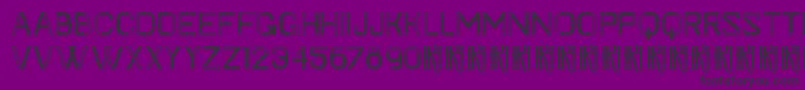 KhFaygt-fontti – mustat fontit violetilla taustalla