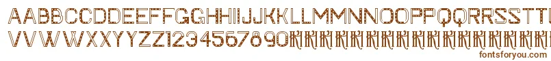 Шрифт KhFaygt – коричневые шрифты