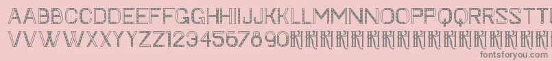 KhFaygt-Schriftart – Graue Schriften auf rosa Hintergrund