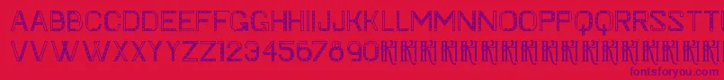 Шрифт KhFaygt – фиолетовые шрифты на красном фоне