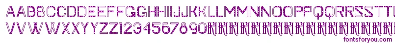 Шрифт KhFaygt – фиолетовые шрифты на белом фоне
