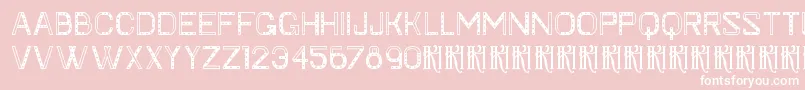 Шрифт KhFaygt – белые шрифты на розовом фоне