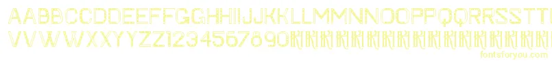 KhFaygt-fontti – keltaiset fontit valkoisella taustalla