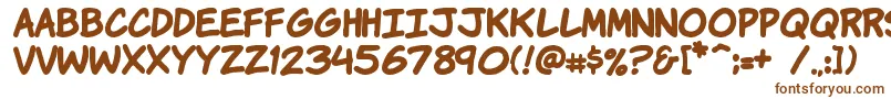 KomikaHandBold Font – Brown Fonts