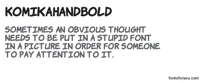 KomikaHandBold-fontti