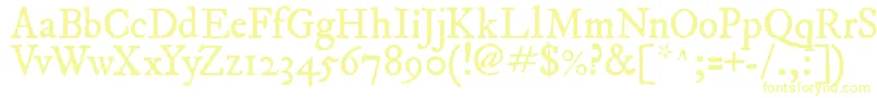 ImFellDwPicaRoman Font – Yellow Fonts on White Background