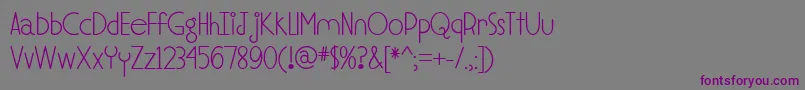 MfSoulMeetsBody Font – Purple Fonts on Gray Background