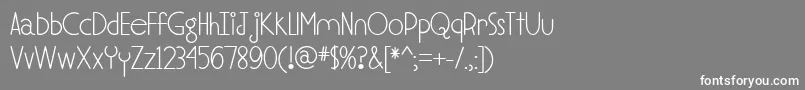 MfSoulMeetsBody Font – White Fonts on Gray Background