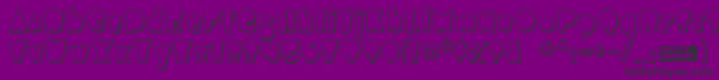 Airmoles Font – Black Fonts on Purple Background