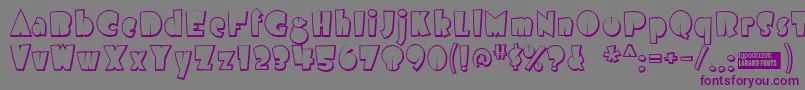 Airmoles Font – Purple Fonts on Gray Background