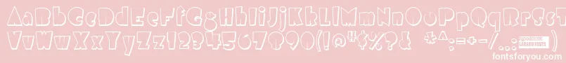 Airmoles Font – White Fonts on Pink Background