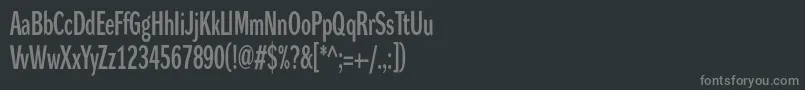 Czcionka DynagrotesklxcBold – szare czcionki na czarnym tle
