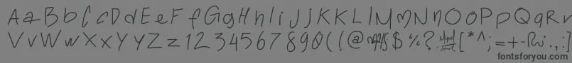 Toralfontclassic Font – Black Fonts on Gray Background