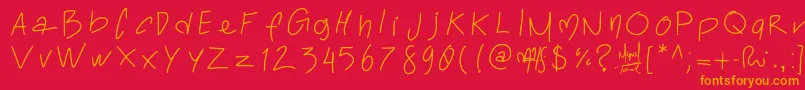 Toralfontclassic Font – Orange Fonts on Red Background