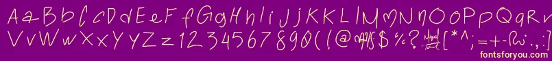 More about Toralfontclassic Font Toralfontclassic Font – Yellow Fonts on Purple Background