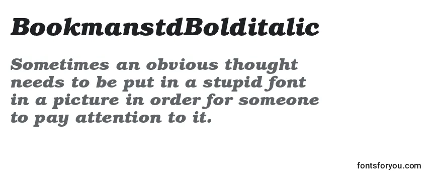 BookmanstdBolditalic フォントのレビュー
