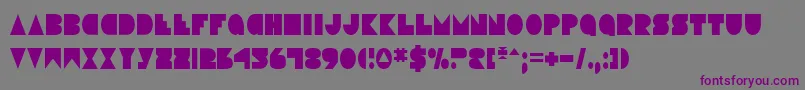 Шрифт DiscoDeckCondensed – фиолетовые шрифты на сером фоне