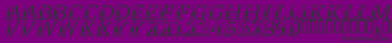 LmsRememberingSsChallenger Font – Black Fonts on Purple Background