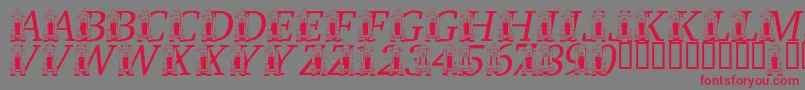 LmsRememberingSsChallenger Font – Red Fonts on Gray Background