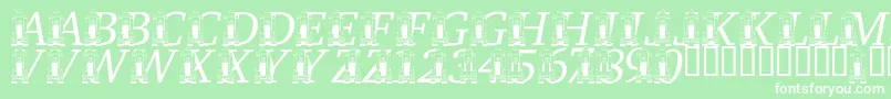 LmsRememberingSsChallenger Font – White Fonts on Green Background