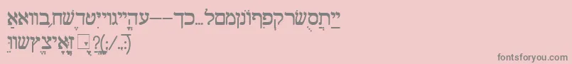 Шрифт ShalomOldStyle – серые шрифты на розовом фоне