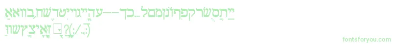 ShalomOldStyle-Schriftart – Grüne Schriften auf weißem Hintergrund