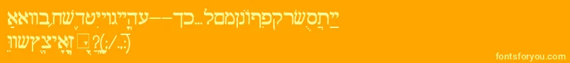 fuente ShalomOldStyle – Fuentes Amarillas Sobre Fondo Naranja