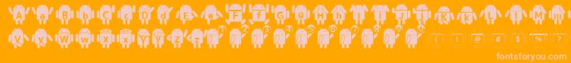Más sobre la fuente Doridrobot fuente Doridrobot – Fuentes Rosadas Sobre Fondo Naranja