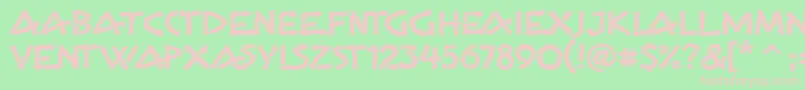 GemaitcTt Font – Pink Fonts on Green Background