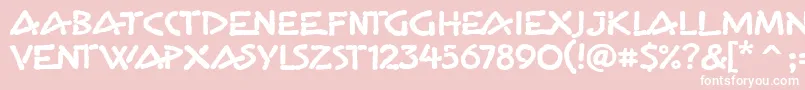 GemaitcTt Font – White Fonts on Pink Background