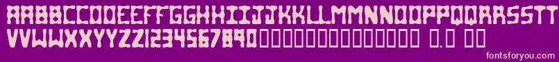 Lumpie Font – Pink Fonts on Purple Background