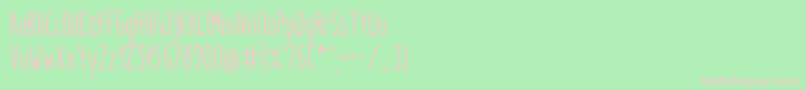 ItaloMedium Font – Pink Fonts on Green Background