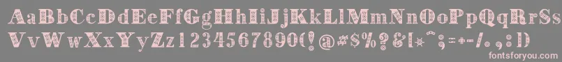 More about Decorative Font Decorative Font – Pink Fonts on Gray Background