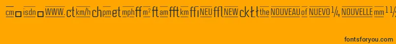 CasestudynooneLtRegularAlternate Font – Black Fonts on Orange Background