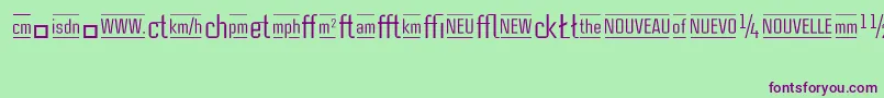 CasestudynooneLtRegularAlternate Font – Purple Fonts on Green Background