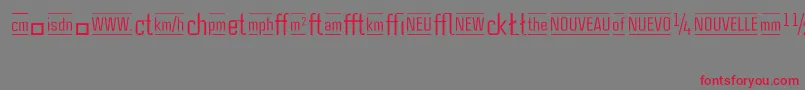 CasestudynooneLtRegularAlternate Font – Red Fonts on Gray Background