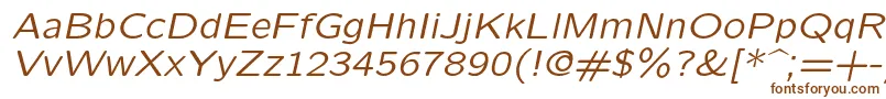 Шрифт Lmsansquot8Oblique – коричневые шрифты на белом фоне