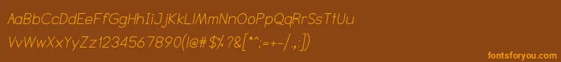 Подробнее о шрифте NtsakkharaItalic Шрифт NtsakkharaItalic – оранжевые шрифты на коричневом фоне