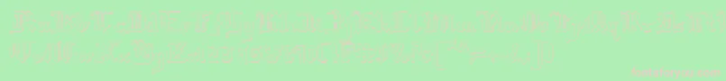 RedcoatShadow Font – Pink Fonts on Green Background