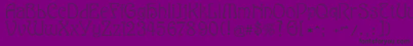 Eddanarrow-fontti – mustat fontit violetilla taustalla