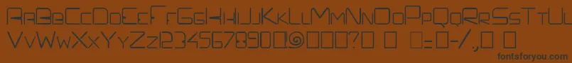 Prefelectrique Font – Black Fonts on Brown Background