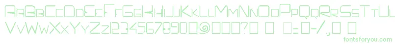Prefelectrique-Schriftart – Grüne Schriften